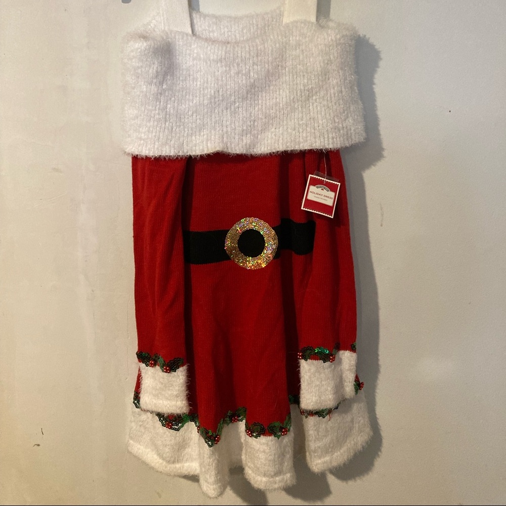 Christmas holiday sweater dress